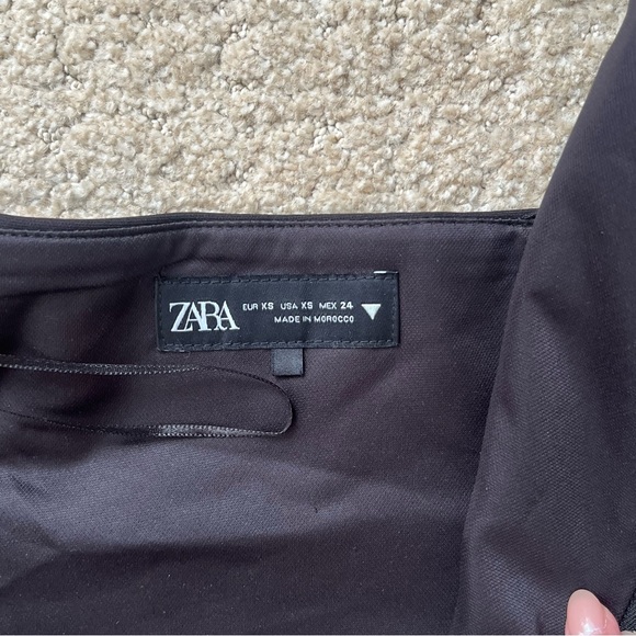 Zara Black Zip Vest - Size XS - Picture 3 of 3